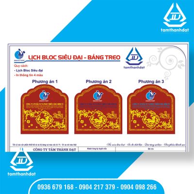 xưởng in lịch bloc hải phòng