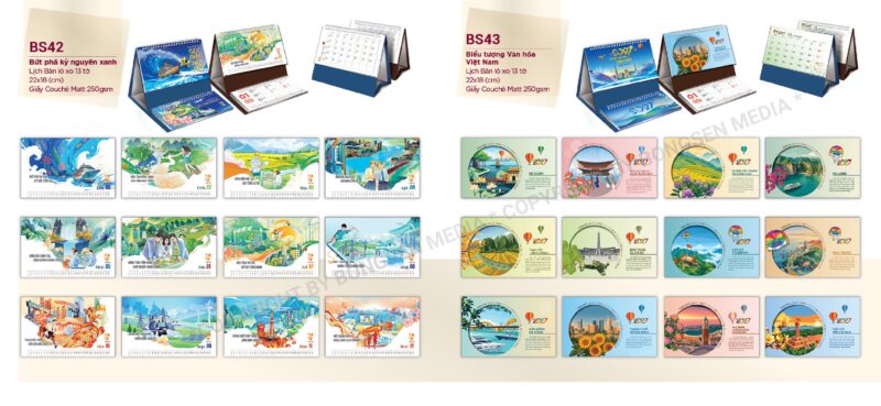xưởng in lịch bàn 2027 hải phòng