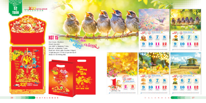  Dịch vụ in lịch 52 tuần tại Hải Phòng giá rẻ chỉn chu
