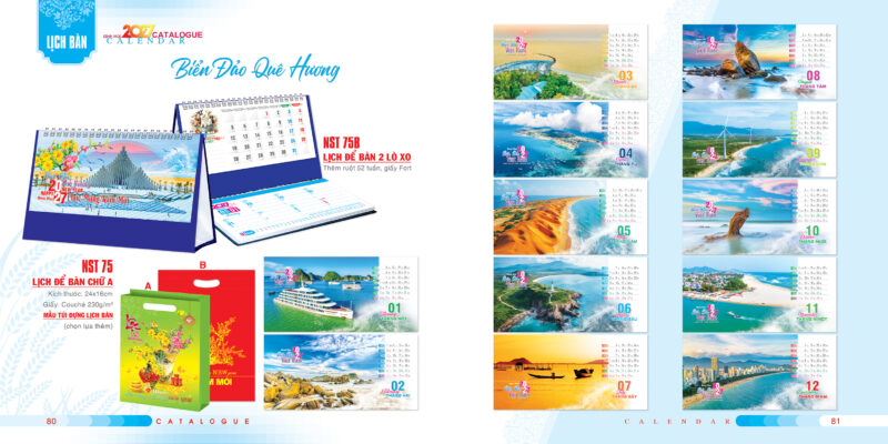 lịch bàn 2027 tại Hải Phòng sắc nét tại In Tâm Thành Đạt